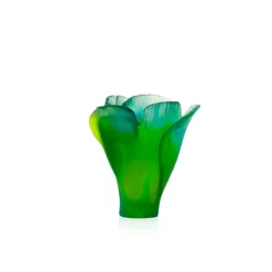 Mini vase vert ginkgo Daum