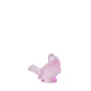 Moineau moqueur cristal rose Lalique
