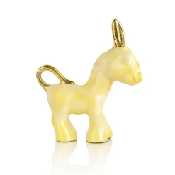 Âne Craquelés jaune Faïence de Lunéville