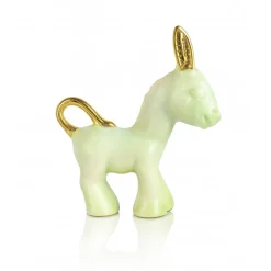 Âne Craquelés vert d’eau Faïence de Lunéville