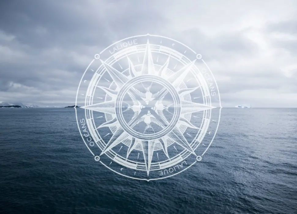 Océans, bougie parfumée cristal lalique