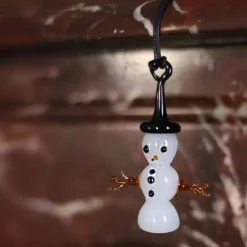 Ornement Bonhomme de neige verre
