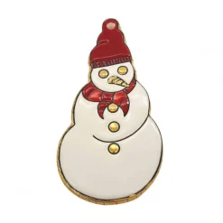 Ornement Noël Bonhomme de Neige Émaux de Longwy