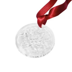 Ornement poinsettia 2020 cristal lalique