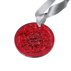 Ornement poinsettia 2020 cristal lalique