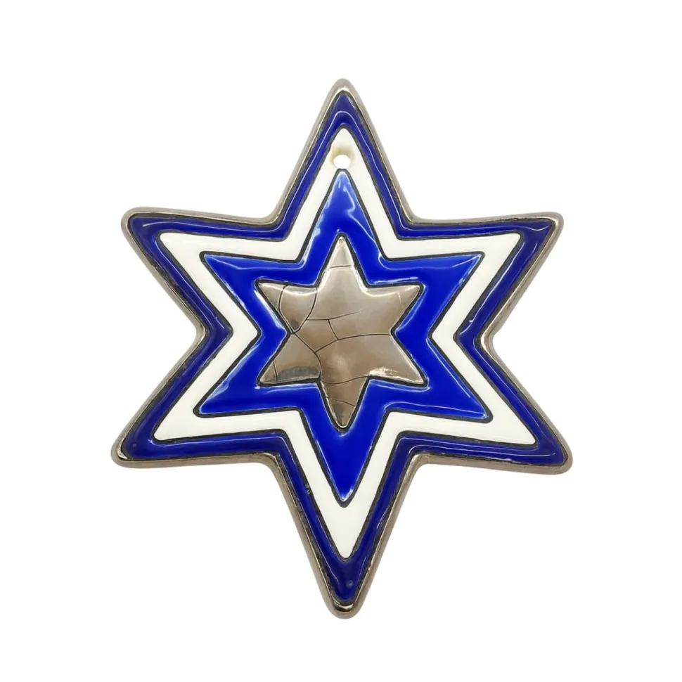 Ornement Étoile de Noël Émaux de Longwy