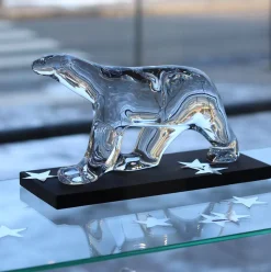 Ours pompon cristal clair baccarat