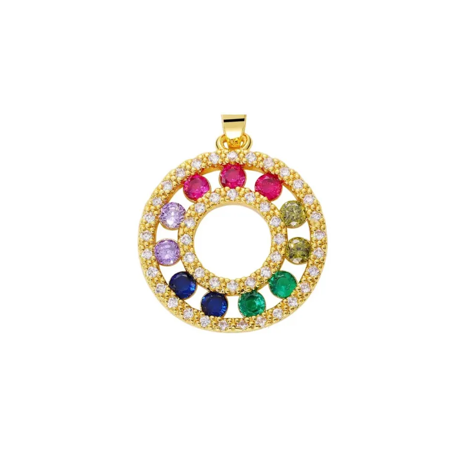 Pendentif cercle de vie cristal