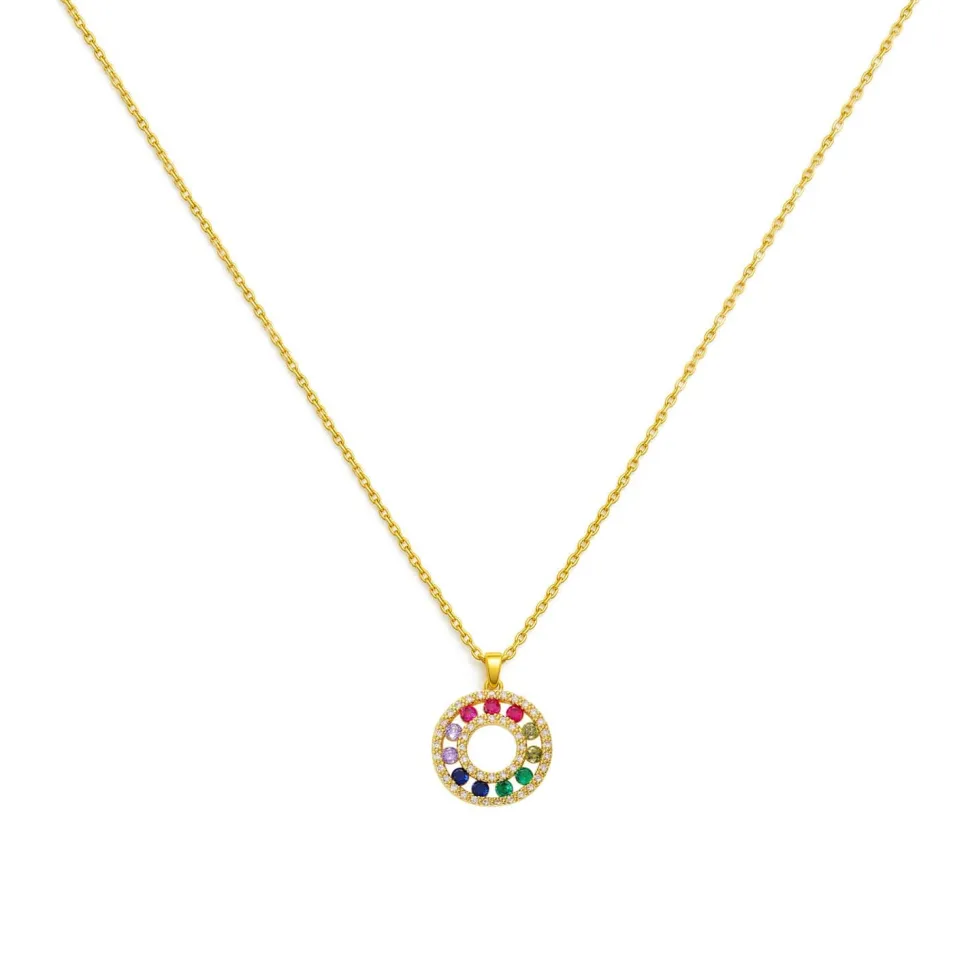 Pendentif cercle de vie cristal