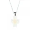 Pendentif croix opale lalique