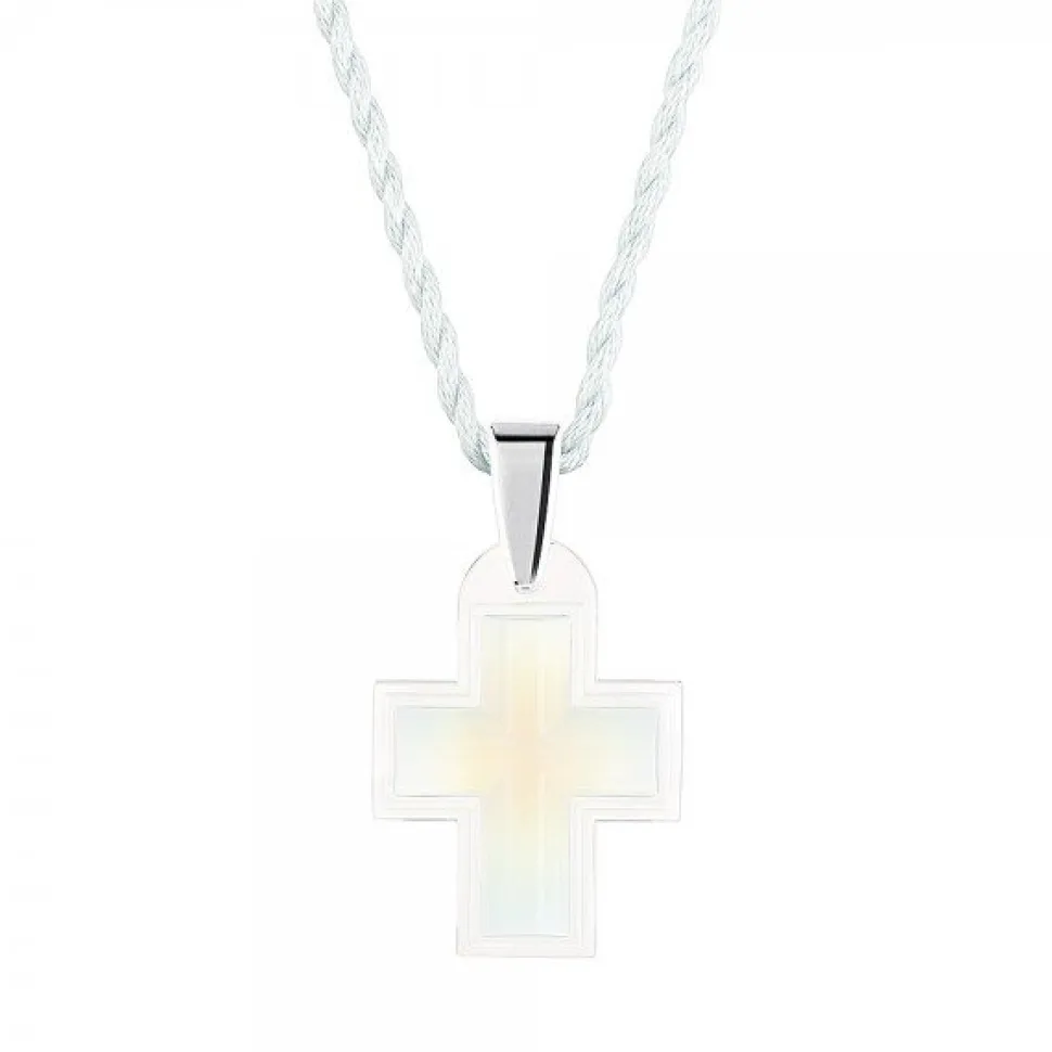 Pendentif croix opale lalique