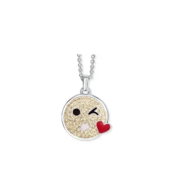 Pendentif smiley « je t’aime » cristaux swarovski®