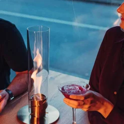 Photophore feu de table spin 900 intérieur et extérieur