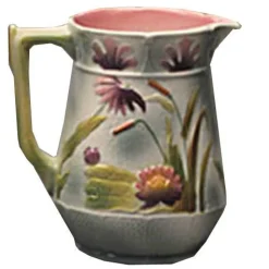 Pichet nenuphar barbotine