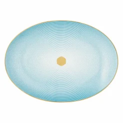 Plat ovale porcelaine 36 cm Aura Raynaud