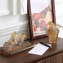 Porte-crayon chevaux cavalcade daum