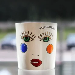 Pot à bougie Happy Face Émaux de Longwy