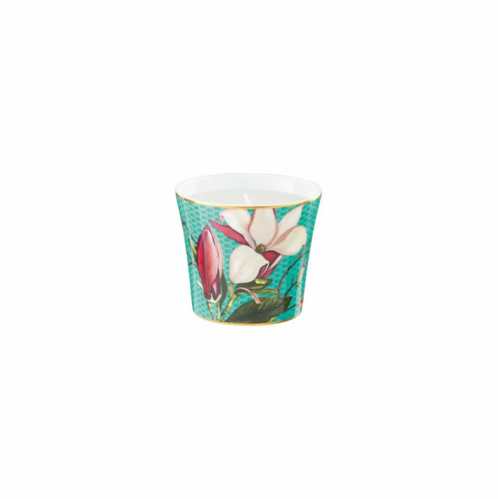 Pot à bougie porcelaine 8 cm Magnolia Trésor Raynaud