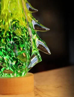 Sapin de noël lumineux cristal de Lorraine