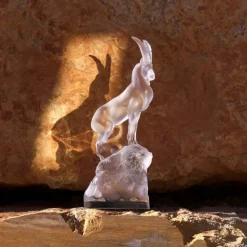Sculpture Bouquetin terramineral Lalique