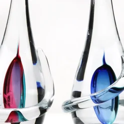 Sculpture chat cristal de bohême