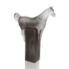 Sculpture cheval NAHAR gris SUSAN LEYLAND Daum