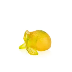 Sculpture citron décoratif Daum