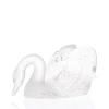 Sculpture cygne tête baissées lalique
