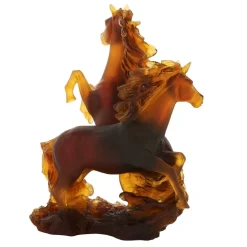 Sculpture deux chevaux cavalcade daum