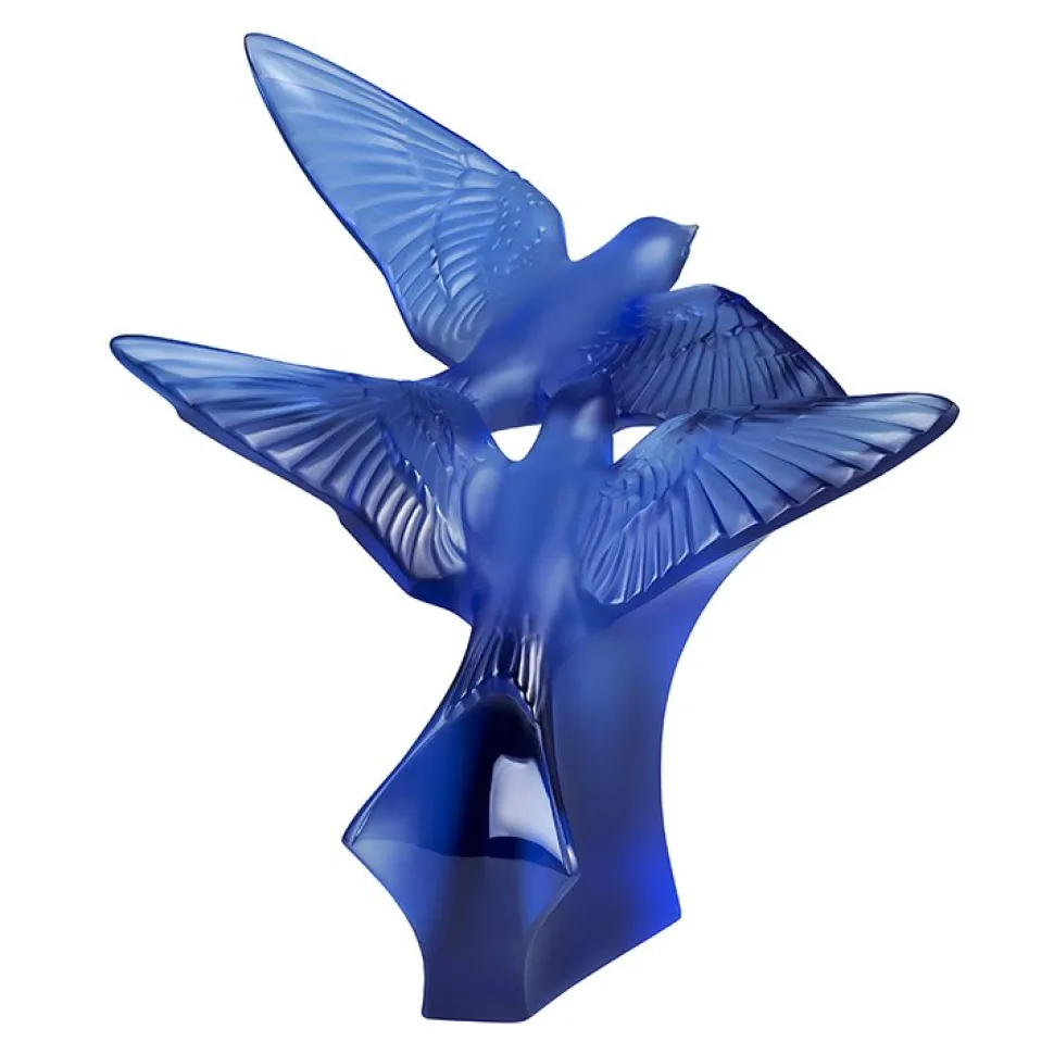 Sculpture deux hirondelles lalique