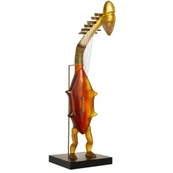 Sculpture harpe rituelle branly museum Daum