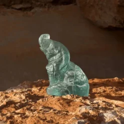 Sculpture Élephanteau terramineral Lalique