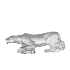 Sculpture lionne Timbavati Lalique