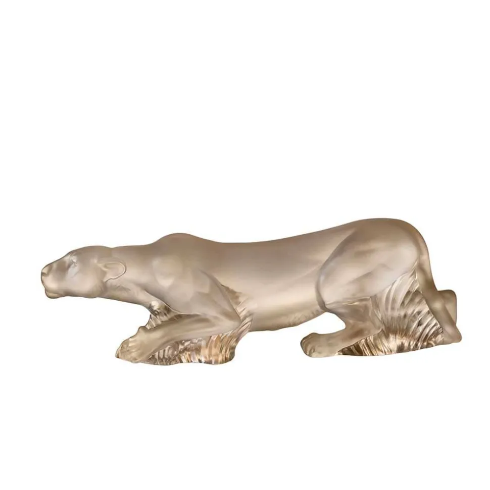 Sculpture lionne Timbavati Lalique