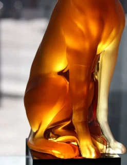 Sculpture lévrier lalique