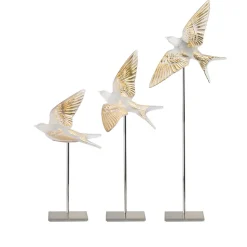 Sculpture murale hirondelle lalique