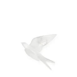 Sculpture murale hirondelle ailes levées lalique