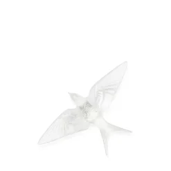Sculpture murale hirondelle ailes baissées lalique