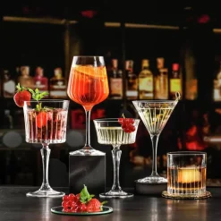 Set 4 Chopes cristal clair timeless