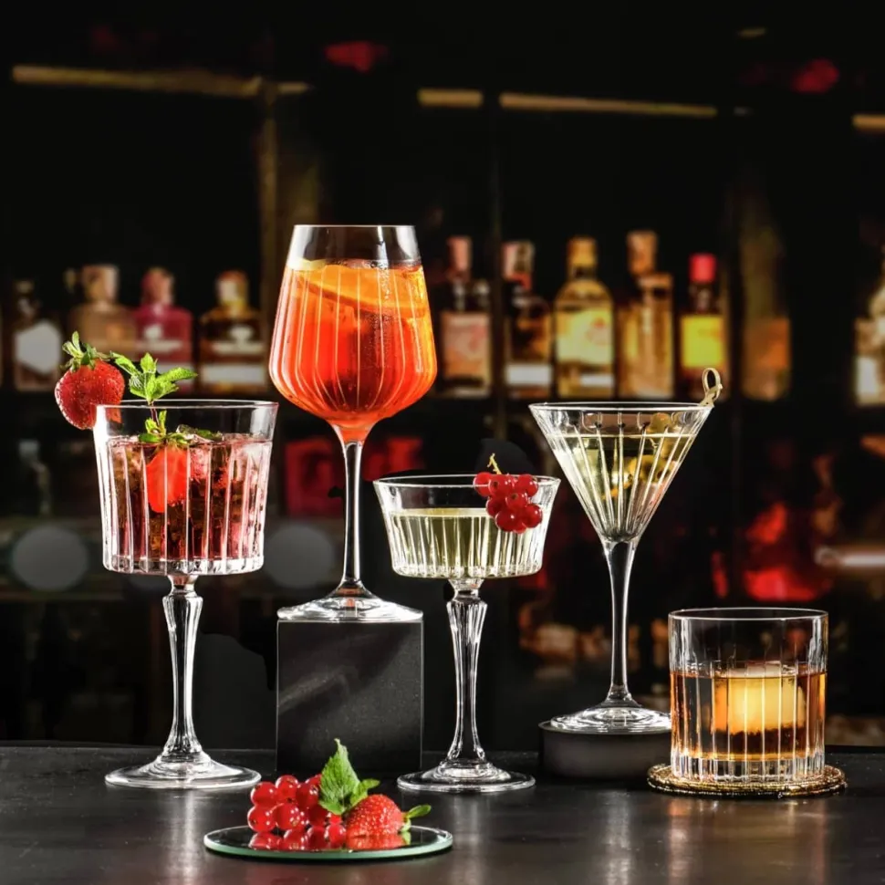 Set 4 coupes champagne cristal clair timeless