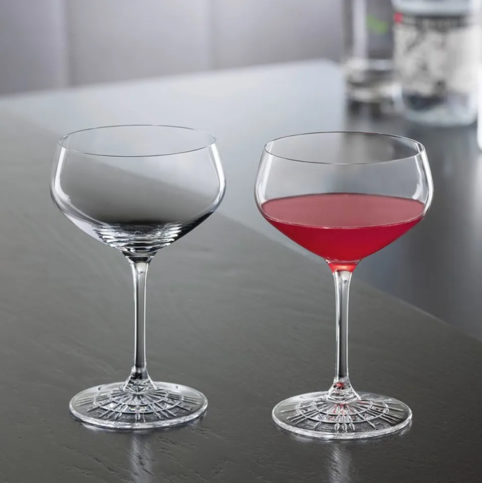 Set 4 coupes champagne perfect serve