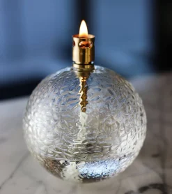 Set 3 lampes à huile martelé (pm – mm – gm) + paraffine x2