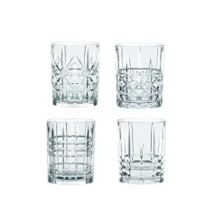 Set 4 verres whisky highland