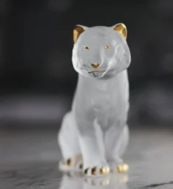 Tigre assis cristal lalique