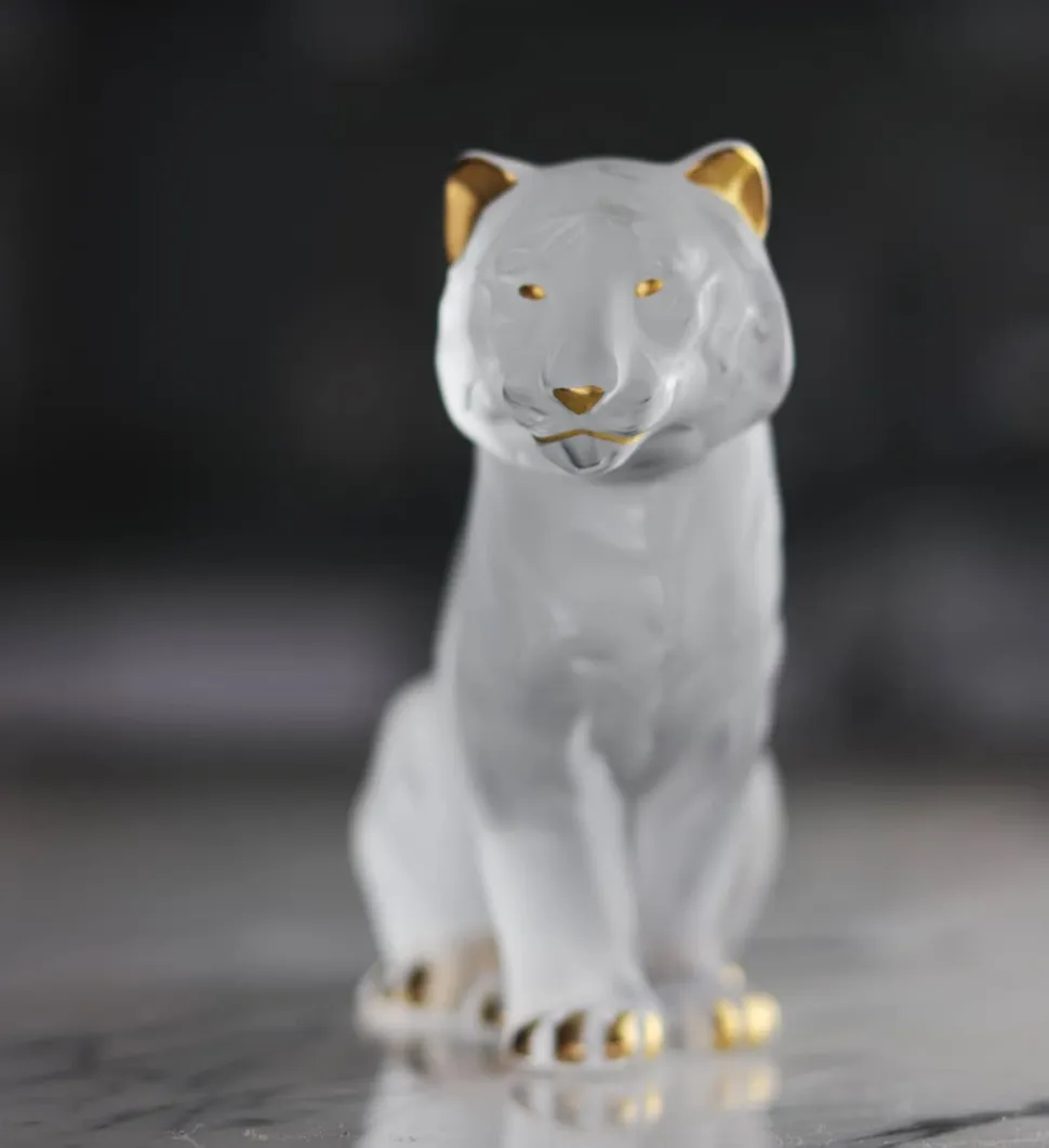 Tigre assis cristal lalique