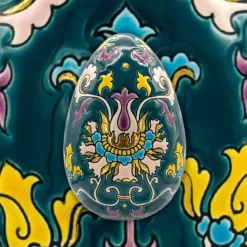 Œuf Siam Flowers Pâques Émaux de Longwy