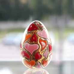 Œuf sweat heart Émaux de Longwy