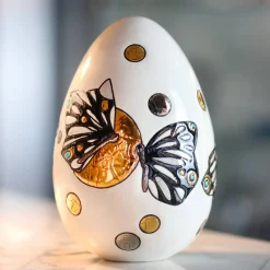 Œuf T2 Mrs Butterfly Émaux de Longwy