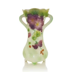 Vase à anses barbotine