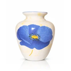 Vase anémone faïence de Lunéville